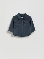 Bluzki dla niemowląt - Reserved - Bawełniana koszula - ciemnoszary - miniaturka - grafika 1