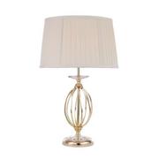 Lampy stojące - Elstead Lighting Aegean 1Lt Table Lamp Polished Brass AG/TL POL BRASS Elstead lampa stołowa abażurowa AG/TL POL BRASS) - miniaturka - grafika 1