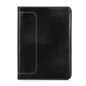 Teczki i aktówki - Aktówka na dokumenty męska z przeszyciami czarna - miniaturka - grafika 1