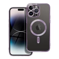 Etui i futerały do telefonów - Etui Futerał Electro Mag Cover do iPhone 14 Pro Max fioletowy - miniaturka - grafika 1
