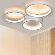 Lampy sufitowe - ZMH LED lampa sufitowa lampa sufitowa do sypialni - biała ciepła biała lampa do sypialni z 3 pierścieniami 22W nowoczesna lampa do salonu dekoracja do salonu pokój dziecięcy korytarz jadalnia kuchnia - miniaturka - grafika 1