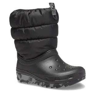 Dziecięce Śniegowce CROCS CLASSIC NEO PUFF BOOT K 207684-001 – Czarny - Śniegowce damskie - miniaturka - grafika 1