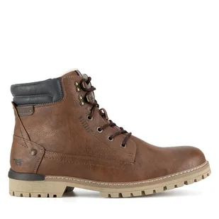 Trzewiki Mustang 4142-602 Brązowy - Botki męskie - miniaturka - grafika 1