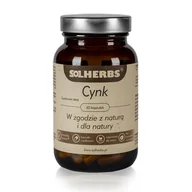 Witaminy i minerały dla sportowców - Solherbs Solherbs Cynk 60 kaps. - miniaturka - grafika 1