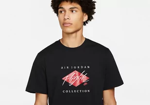 Nike Air Jordan Flight Essential Crew Tee Black - Koszulki męskie - miniaturka - grafika 1