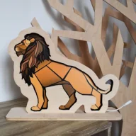 Lampy stojące - Lampka nocna dla dzieci król lew - miniaturka - grafika 1