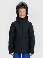 Kurtki i płaszcze dla chłopców - 4F Kurtka narciarska membrana 5000 chłopięca - czarna 152 (11-12 lat) - miniaturka - grafika 1