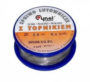 SPOIWO LUTOWNICZE CYNEL 2,5MM SZPULA 100G - Akcesoria do lutowania - miniaturka - grafika 1