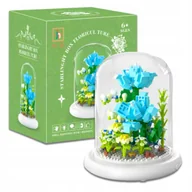 Klocki - Klocki Konstrukcyjne Bukiet Kwiatów Zestaw Klocków Kwiatek W Kopule 570 el. - miniaturka - grafika 1