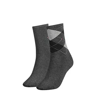Tommy Hilfiger Skarpety (zestaw 2 sztuk) Damskie, Szary (Middle Grey Melange 758), 35-38 EU - Skarpetki damskie - miniaturka - grafika 1