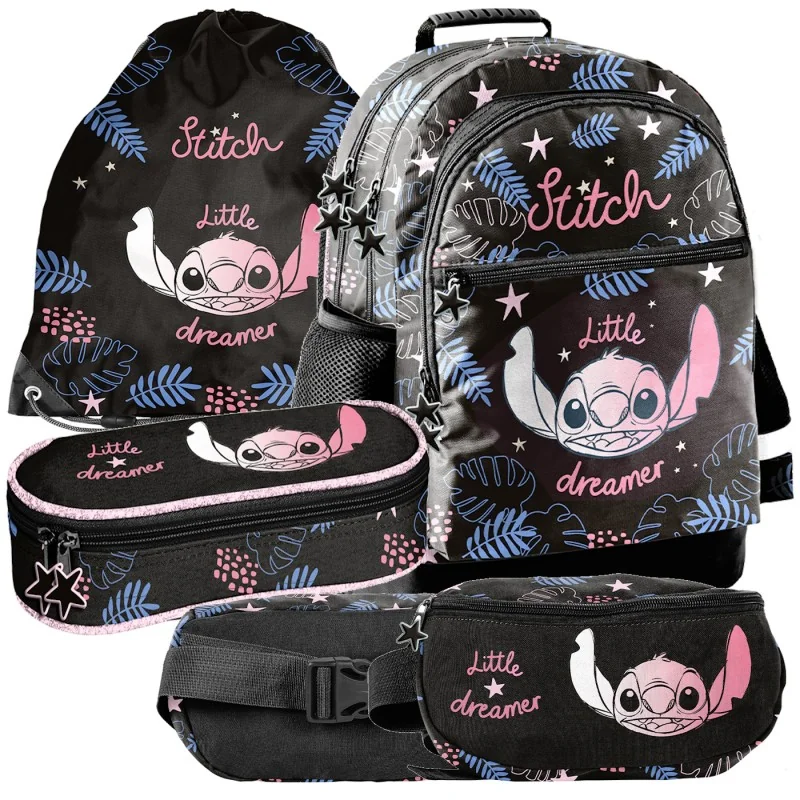 ZESTAW szkolny plecak piórnik saszetka/nerka Lilo i Stitch Little Dreamer