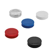 Magnesy - MAGNETOPLAN Magnesy Ergo Medium, średnica 30 x 8 mm, 10 sztuk, różowe 4013695044996 - miniaturka - grafika 1