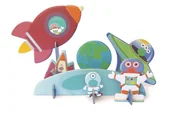 Puzzle - Scratch, Puzzle 2w1 -- 2D i 3D scenografia Kosmos - miniaturka - grafika 1