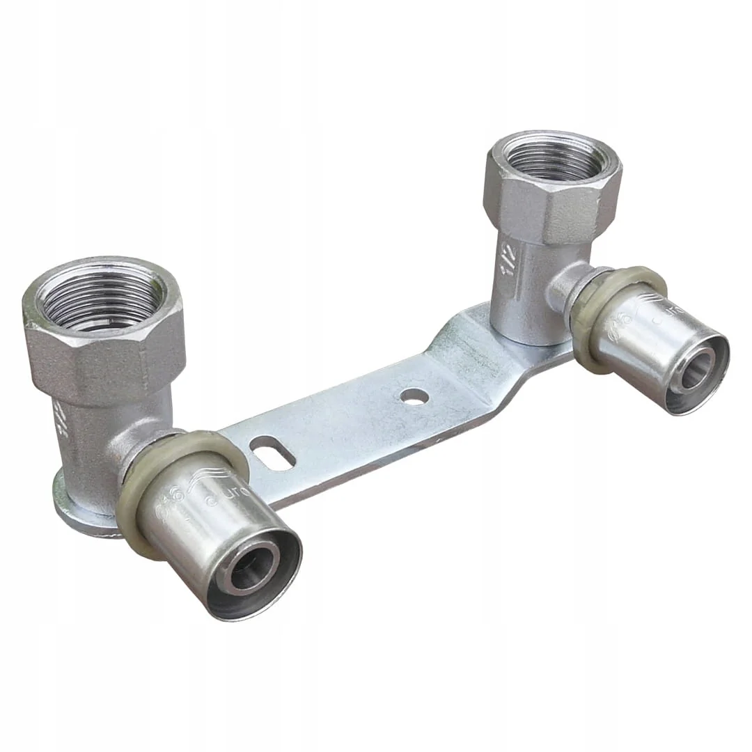 Listwa pod baterię Pex 150mm z kolanami przyścienna 16x1/2