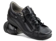 Półbuty damskie - Wygodne półbuty damskie w tęgości H - AXEL 1814, czarne - miniaturka - grafika 1