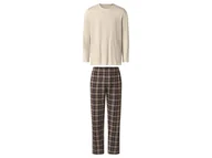 Piżamy męskie - esmara Men Piżama męska z bawełną (Beżowy/brązowy, XXL (60/62)) - miniaturka - grafika 1