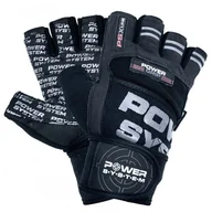 Rękawice do ćwiczeń - Rękawice fitness Power System  Fitness Rukavice Power Grip Černošedé XXL - miniaturka - grafika 1