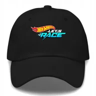 Czapki i chusty sportowe męskie - Czapka Dziecięca LET'S RACE HOTWHEELS Dla Fana Na Prezent Wzory Czarna - miniaturka - grafika 1