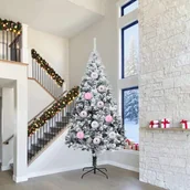 Bombki - vidaXL Zestaw Bombek Choinkowych 4 pcs Różowy - miniaturka - grafika 1