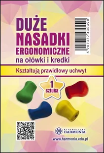 Duże nasadki ergonomiczne na ołówki i kredki 1 szt - Harmonia - Podręczniki dla szkół podstawowych - miniaturka - grafika 1