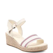 Sandały damskie - Tommy Hilfiger Sandały | z dodatkiem skóry - miniaturka - grafika 1