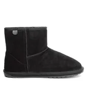 Buty dla dziewczynek - Śniegowce EMU Australia Wallaby Mini Teens T10103 Czarny - miniaturka - grafika 1