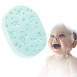 Babyono Gąbka Kąpielowa Do Kąpieli Dla Dzieci I Niemowląt Zielona - Inne akcesoria do pielęgnacji dzieci - miniaturka - grafika 1