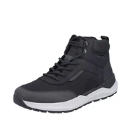 Półbuty męskie - Rieker Męskie buty sznurowane 06030, czarne, 40 EU, czarny, 40 EU - miniaturka - grafika 1