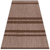 Dywany zewnętrzne - Nowoczesny dywan outdoor wzór Brązowy w linie 100x150 cm - miniaturka - grafika 1