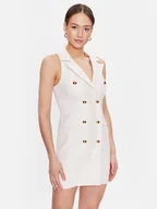 Sukienki - Fracomina Sukienka koktajlowa FS23SD1007W62701 Écru Regular Fit - miniaturka - grafika 1