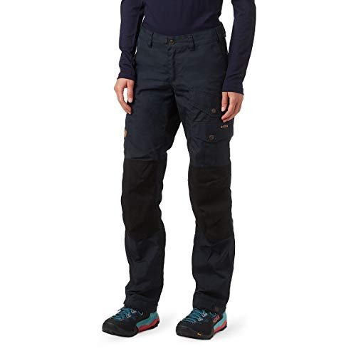 Fjällräven Vidda Pro damskie spodnie sportowe niebieski Dark Navy-Black. 36