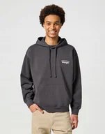 Bluzy męskie - WRANGLER HOODIE FADED BLACK 112357324 M - miniaturka - grafika 1