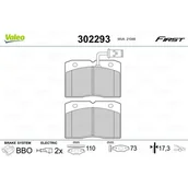 Klocki hamulcowe - Klocki hamulcowe - komplet VALEO 302293 - miniaturka - grafika 1