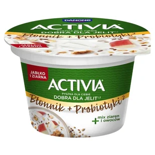 Activia Jogurt jabłko i ziarna 170 g - Kefiry, jogurty, maślanki - miniaturka - grafika 1