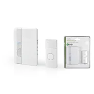 Dzwonki i gongi - Nedis DOORB223CWT dzwonek bezprzewodowy, 230 V, biały - miniaturka - grafika 1