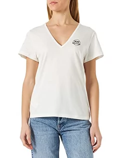 Koszulki i topy damskie - Pinko Damska koszulka turbato z dekoltem w serek Z07_biały jedwab, XS, Z07_biały jedwab, XS - grafika 1