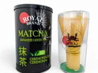 Herbata - Zestaw Do Herbaty Matcha Ceremonialna Bio 100 g z Miotełką Chasen Bambusową - miniaturka - grafika 1