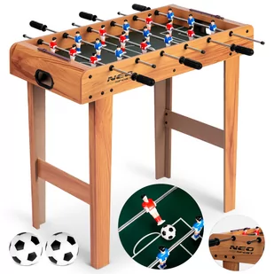 Neo-Sport Stół do gry w piłkarzyki drewniany 70x37x62 cm NS-802 - Piłkarzyki - miniaturka - grafika 1