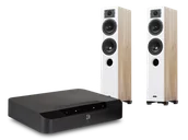 Zestawy stereo - Bluesound POWERNODE EDGE (czarny) + Diva 5 (dąb) - miniaturka - grafika 1