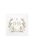 Serwetki Komunia IHS złote 33x33cm 12szt - Materiały pomocnicze dla nauczycieli - miniaturka - grafika 1
