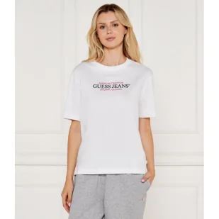 Guess Jeans T-shirt | Oversize fit - Koszulki i topy damskie - miniaturka - grafika 1