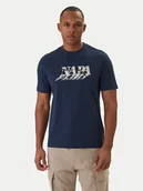 Koszulki męskie - Napapijri T-Shirt Lodestar NP0A4FGY Granatowy Regular Fit - miniaturka - grafika 1