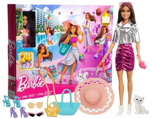 Lalka Barbie Kalendarz Adwentowy Szyk I Styl kalndarz modowy z lalką Barbie - Lalki dla dziewczynek - miniaturka - grafika 1