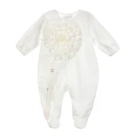 Pajacyki dla niemowląt - Pajac ubranko Elizabeth, złamana biel 56 - miniaturka - grafika 1