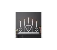 Oświetlenie świąteczne - Markslöjd 705830 - LED Świecznik bożonarodzeniowy MELISSA 5xE10/3W/230V biały - miniaturka - grafika 1