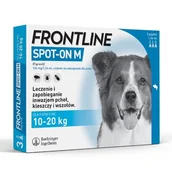 Artykuły przeciw pasożytom - frontline Frontline Spot-On Pies M 10-20kg) 3 pipety - miniaturka - grafika 1