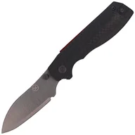 Noże - Nóż składany Sandrin Knives Torino V2 Carbon Fiber, Polyhedral Tungsten Carbide 71HRC - miniaturka - grafika 1