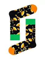 Skarpetki męskie - Happy Socks Mac & Cheese Sock, kolorowe i zabawne, Skarpety dla kobiet i mężczyzn, Czarny (41-46) - miniaturka - grafika 1