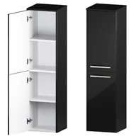 Szafki łazienkowe - Słupek Łazienkowy ATHOS 2D L BLACK - miniaturka - grafika 1