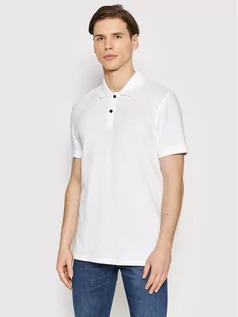 Koszulki męskie - Hugo Boss Polo Prime 50468576 Biały Regular Fit - grafika 1